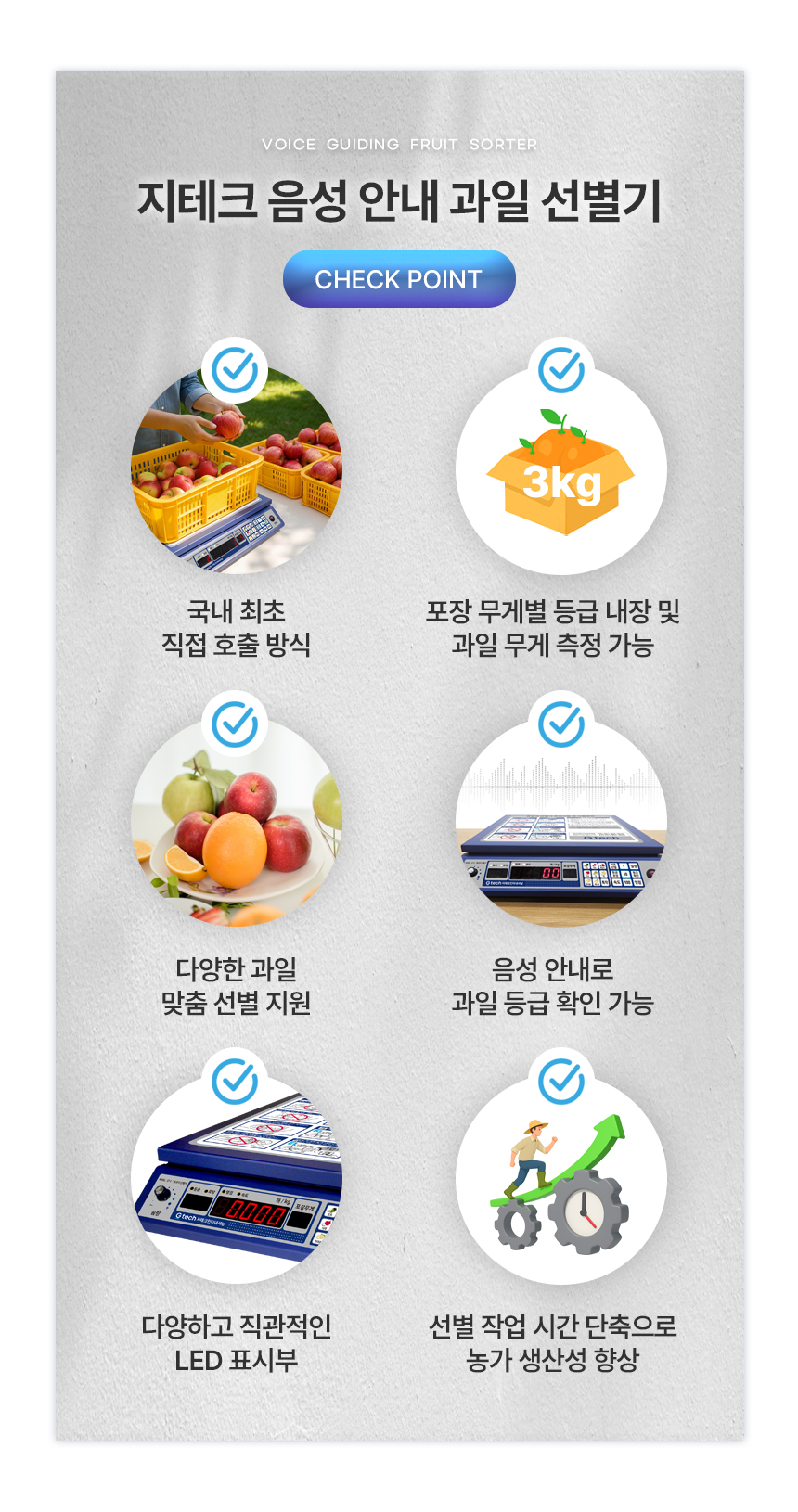 음성 안내 과일 선별기 상세 이미지 4