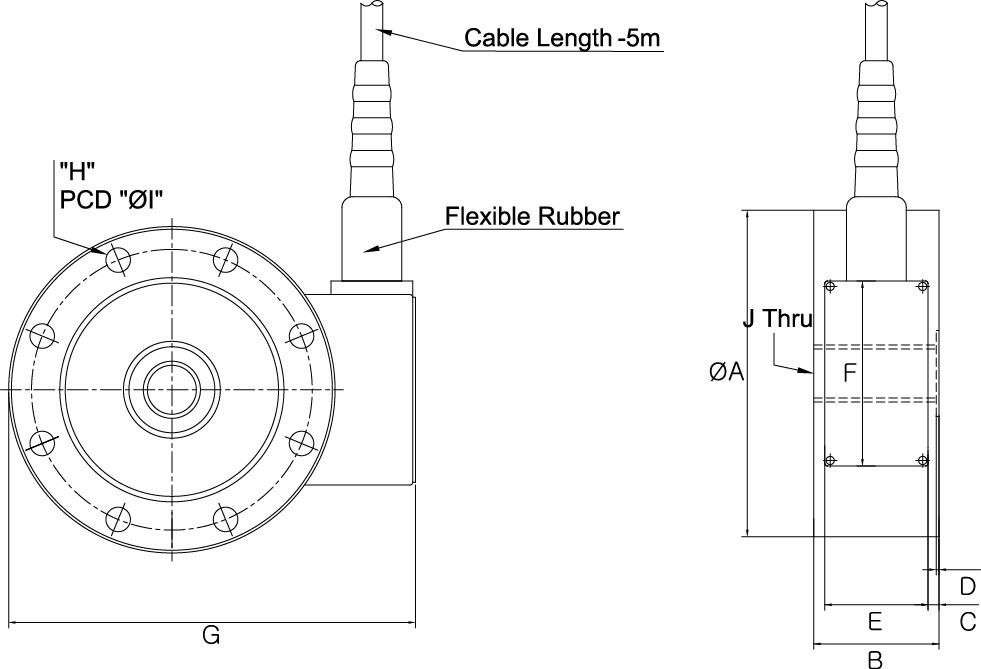Stainless steel Pan cake load cell 상세 이미지 1