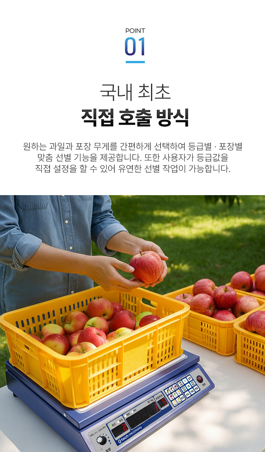 음성 안내 과일 선별기 상세 이미지 5