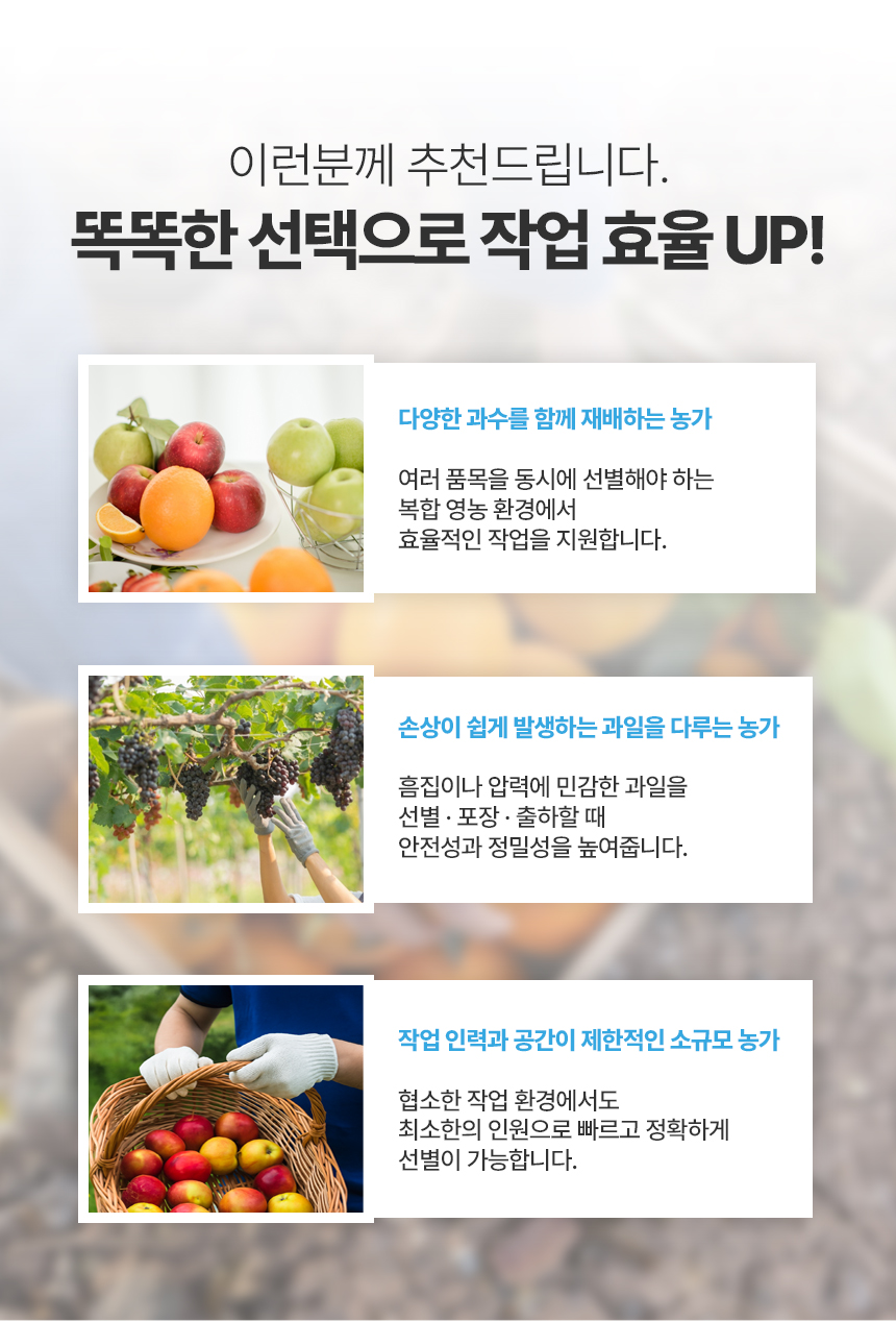 음성 안내 과일 선별기 상세 이미지 11