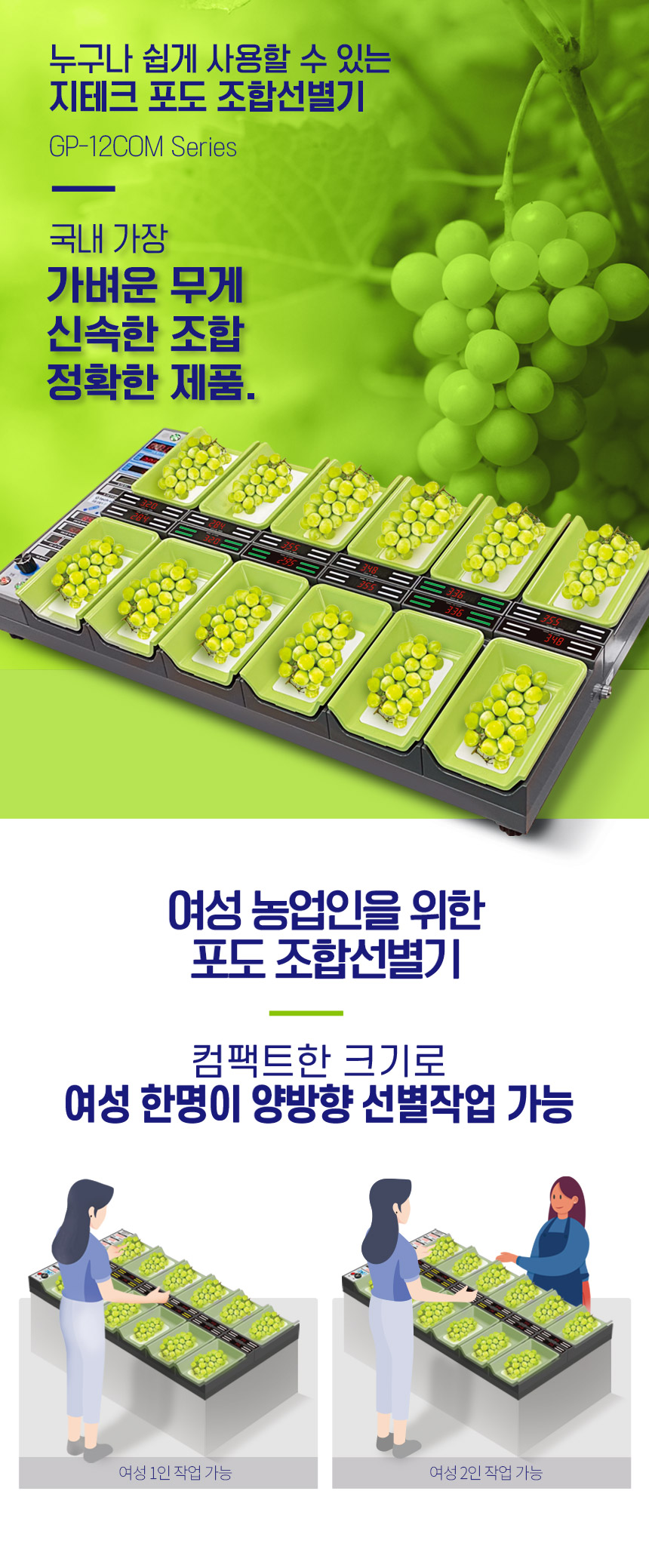 포도조합 선별기 상세 이미지 2